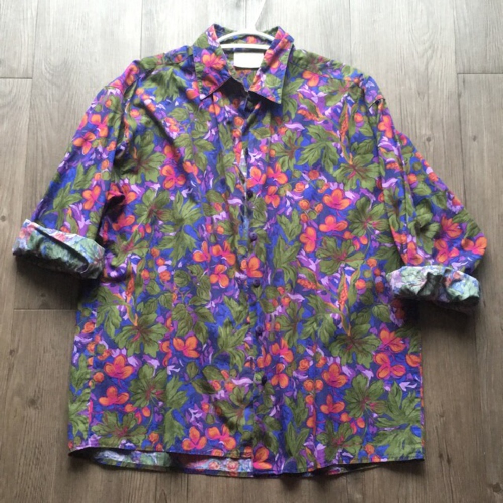 Nordstrom button down floral top
